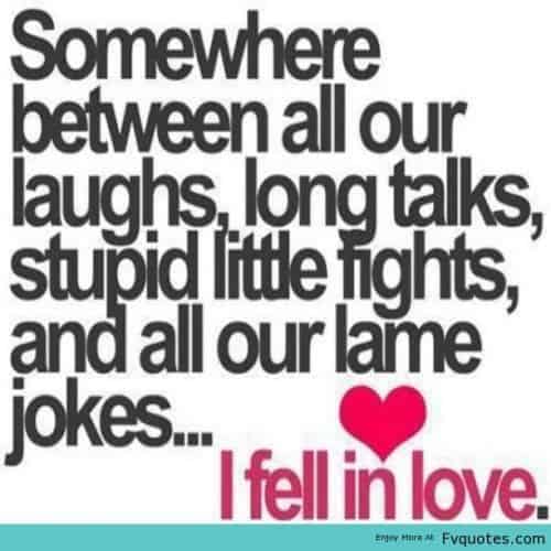 I Fell In Love With You Boyfriend Quote Image