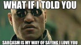 Sarcasm Is My Way Of Saying I Love You Funny Meme For Girlfriend