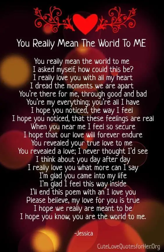 How Much You Mean To Me Quotes For Him And Her I Love Text Messages