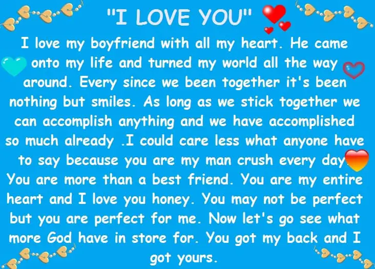 Paragraphs to send your boyfriend