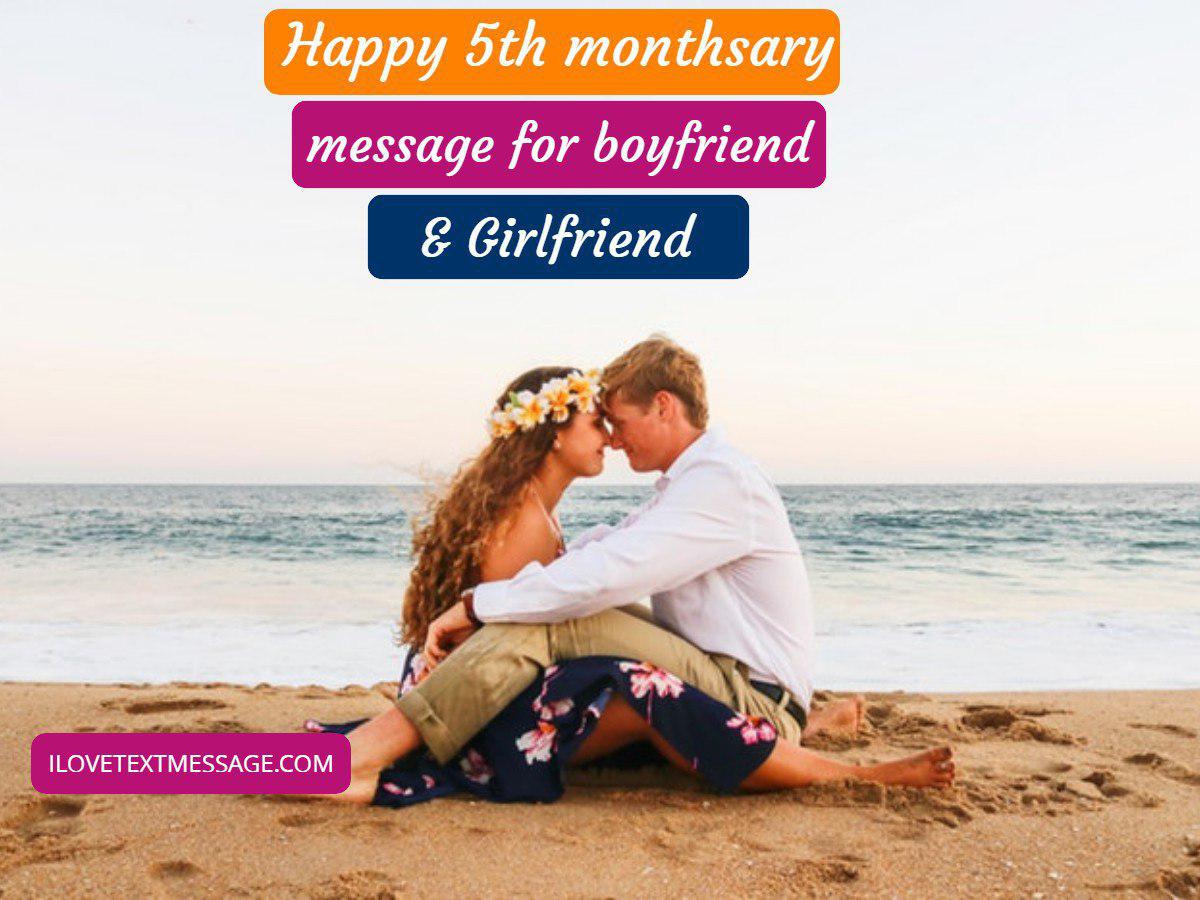 Happy 5th Monthsary Message for Boyfriend and Girlfriend